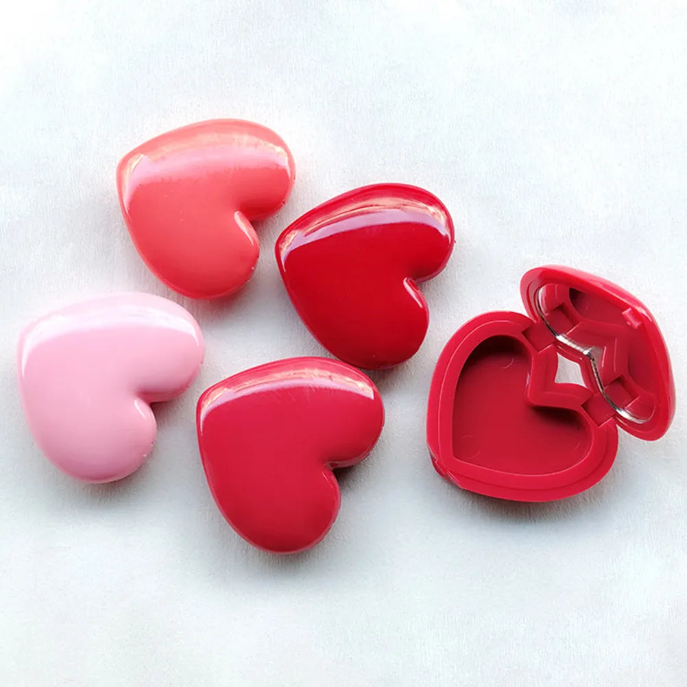 4Pcs Empty Heart Case Mini Makeup Containers Refillable Travel Lipstick Cream Bottles Cream Bottles Lipstick Holder
