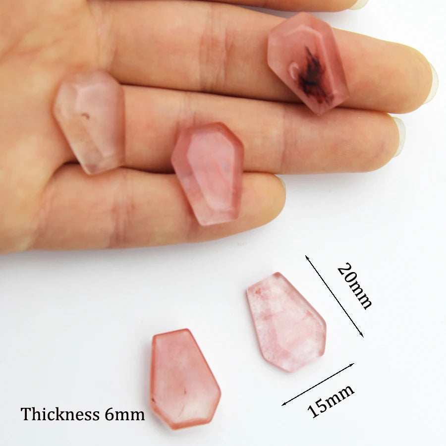 20mm Natural Agate Stone Mineral Crystal Quartz Coffin Board Rock Chakra Reiki Energy Healing Room Home Decor Decoration Maison