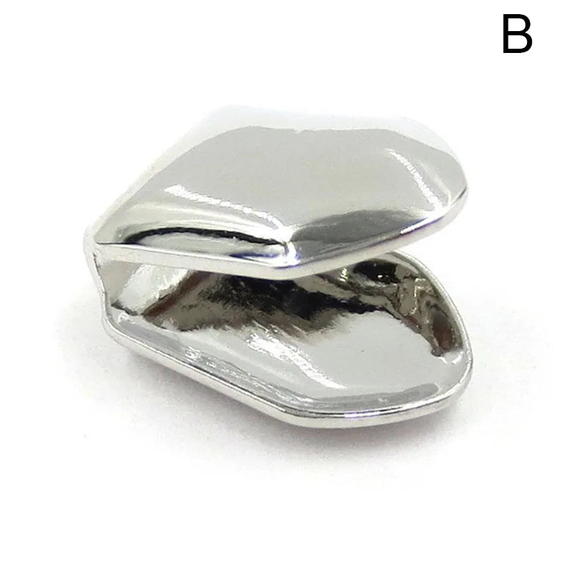 1PC Small Single Tooth Cap Hip Hop Teeth Grill Gold/Silver/Rose Gold/Black Small Metal Men 1 Pc Gold/Silver/Rose Gold/Black