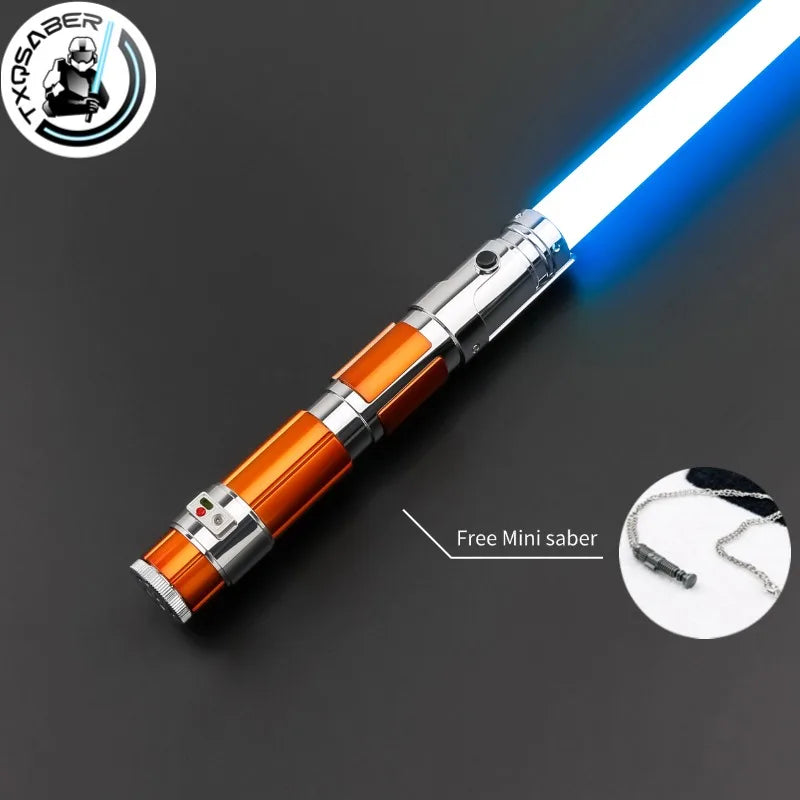 TXQSABER Indara Replica Lightsaber NeoPixel Board Smooth Swing Gesture Ignition Collection Blaster Laser Sword Cosplay Jedi Toys