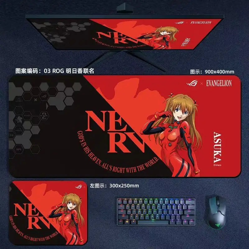 Evangelion Asuka EVA mouse pad computer office anti-slip mat cartoon animation character printing notebook keyboard soft pad