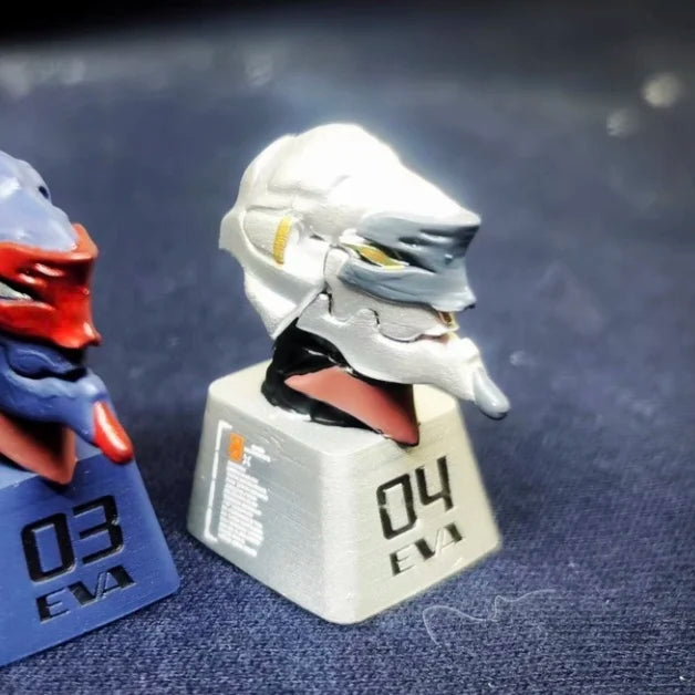 Custom Keycap Eva 01 Neon Genesis Evangelion Electroplated Color Personalized Keycap For Mechanical Keyboard Anime Themed