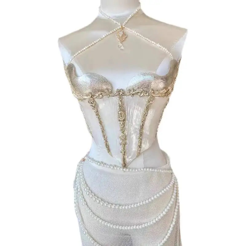 Ziwu | Gilded Baroque Beimu Glossy Fishbone Corset